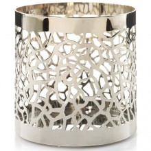 ПОДСТАВКА ДЛЯ СВЕЧИ МАТОВОЕ СЕРЕБРО MATRIX BRUSHED SILVER JAR HOLDER