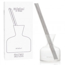 ВАЗА ДЛЯ ЖИДКОСТИ С ПАЛОЧКАМИ БЕЛАЯ GLASS VASE WHITE
