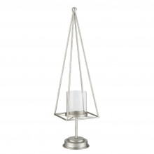 Подсвечник "Pyramid" silver h585