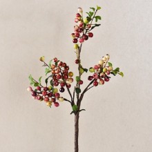 ИСКУССТВЕННЫЕ ЯГОДКИ НА ВЕТКЕ "BERRY" LIGHT RED