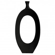 Ваза металлическая "Ankarefo black" h495