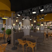ОБЩЕСТВЕННЫЙ ИНТЕРЬЕР. CHEEZ, пиццерия в Студенческом городке