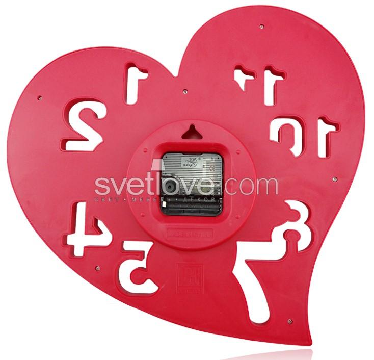 НАСТЕННЫЕ ЧАСЫ "HEART" RED