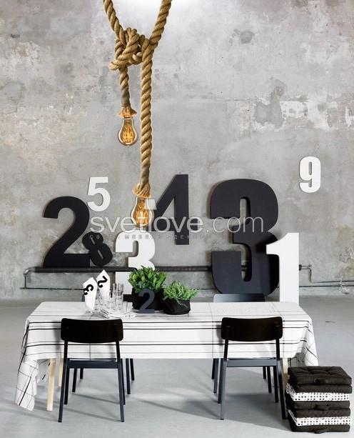 ПОДВЕСНОЙ СВЕТИЛЬНИК "ROPE ONE" ST64 TWISTED