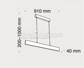 ПОДВЕСНОЙ СВЕТИЛЬНИК СО ВСТРОЕННЫМИ СВЕТОДИОДАМИ "STEP" WHITE 23W (3000K, 1900Lm)