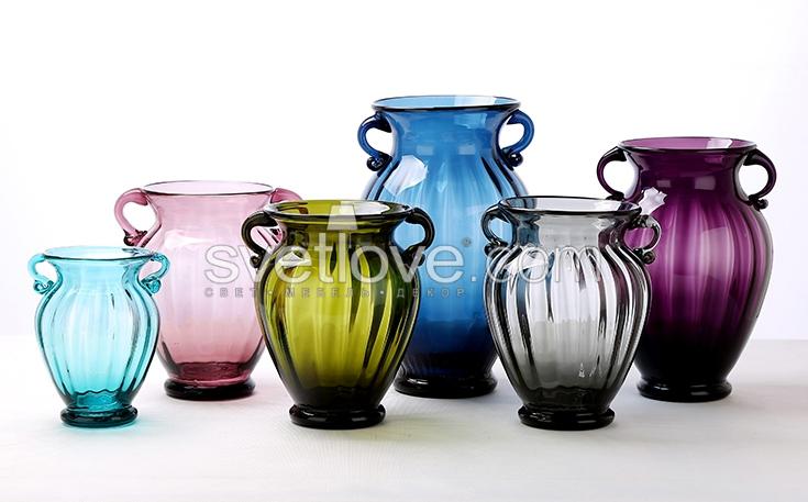 ВАЗА СТЕКЛЯННАЯ "AMPHORA" GREEN BIG