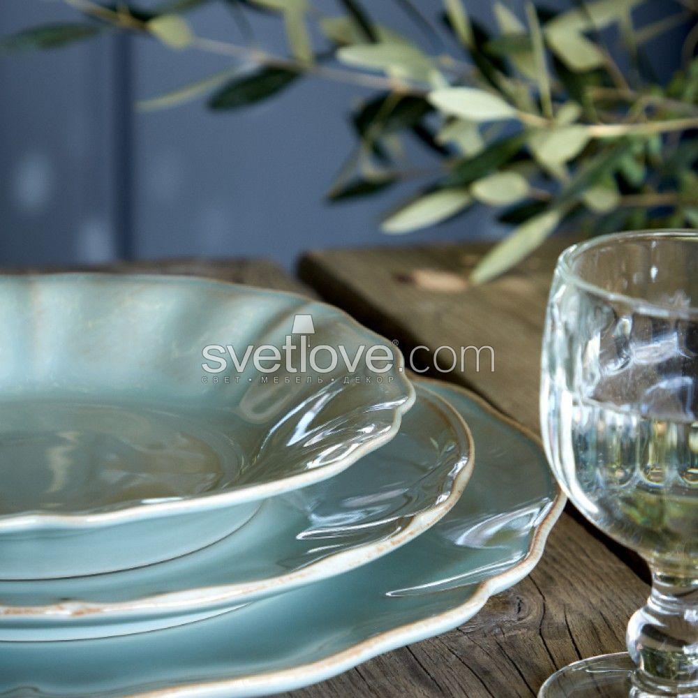 ТАРЕЛКА ГЛУБОКАЯ "ALENTEJO" (24 СМ) TURQUOISE