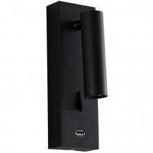 НАСТЕННЫЙ СВЕТИЛЬНИК СО ВСТРОЕННЫМИ СВЕТОДИОДАМИ "CLT 210WUSB" BL 3W (3000K)