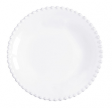 ТАРЕЛКА ПЛОСКАЯ "PEARL" (24 СМ.) WHITE