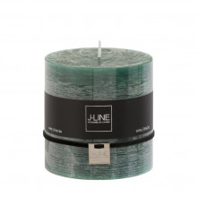 СВЕЧА ДЕКОРАТИВНАЯ "DARK GREEN" 10*10 СМ, 80 ЧАСОВ ГОРЕНИЯ