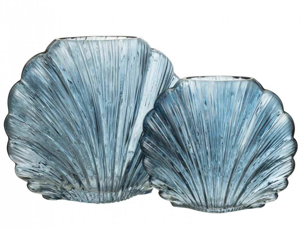 Ваза "Seashell blue" h210