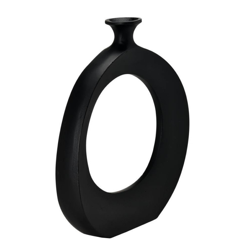 Ваза металлическая "Ankarefo black" h300