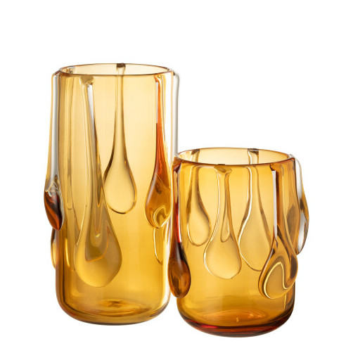 Ваза "Drops Amber" h330