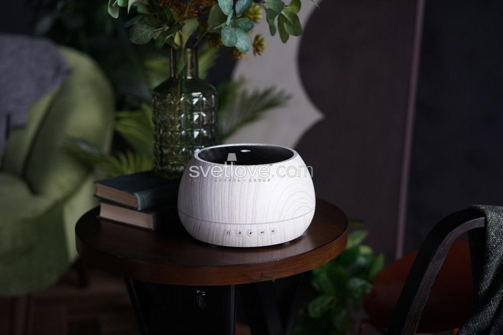 Электрический аромадиффузор - Bluetooth колонка с ионизатором воздуха Mandala Blanc 1000мл.