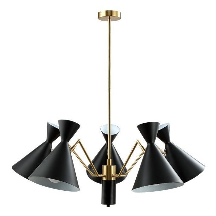 ПОТОЛОЧНАЯ ЛЮСТРА "JOVEN" 5 GOLD/BLACK