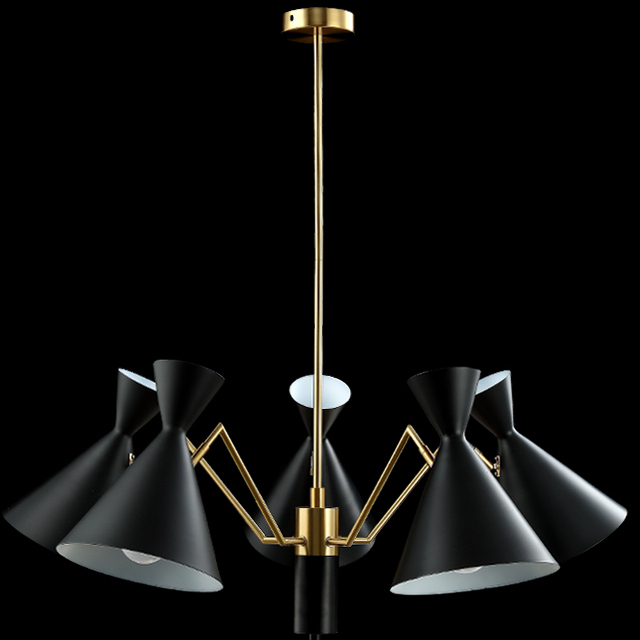 ПОТОЛОЧНАЯ ЛЮСТРА "JOVEN" 5 GOLD/BLACK