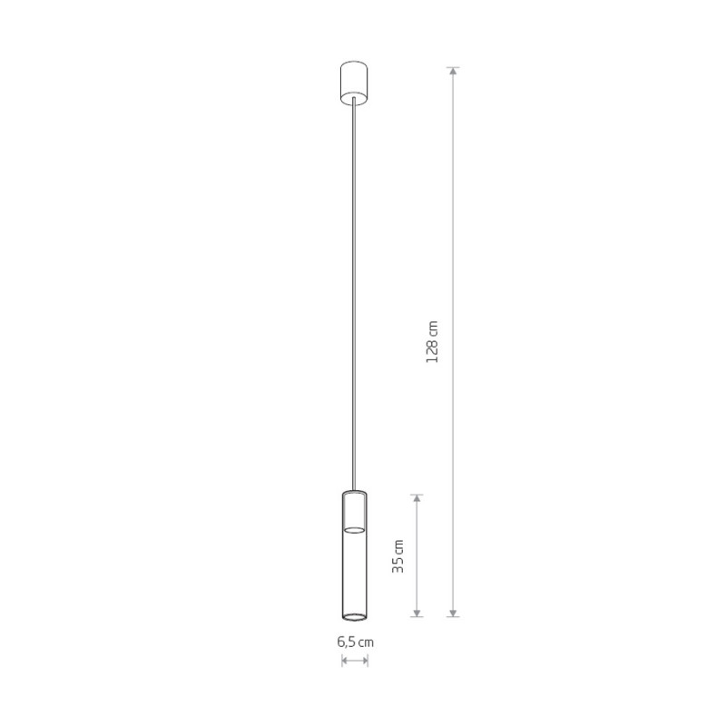 ПОДВЕСНОЙ СВЕТИЛЬНИК "CYLINDER" L BLACK