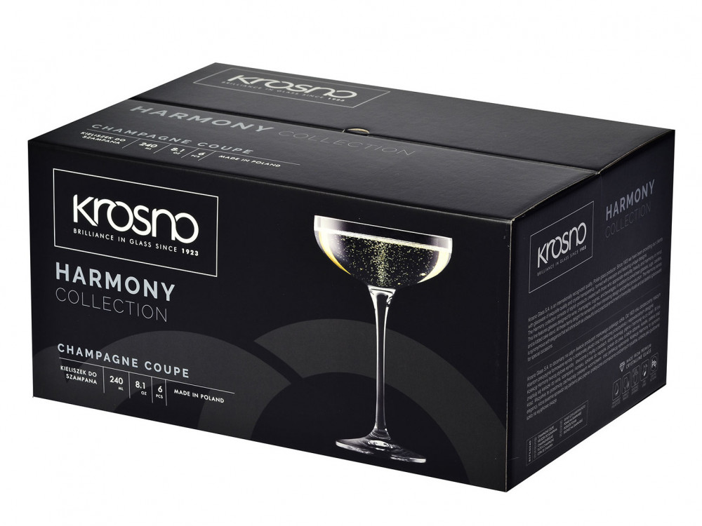 НАБОР КРЕМАНОК ДЛЯ ШАМПАНСКОГО "HARMONY" (240МЛ), 6 ШТ.